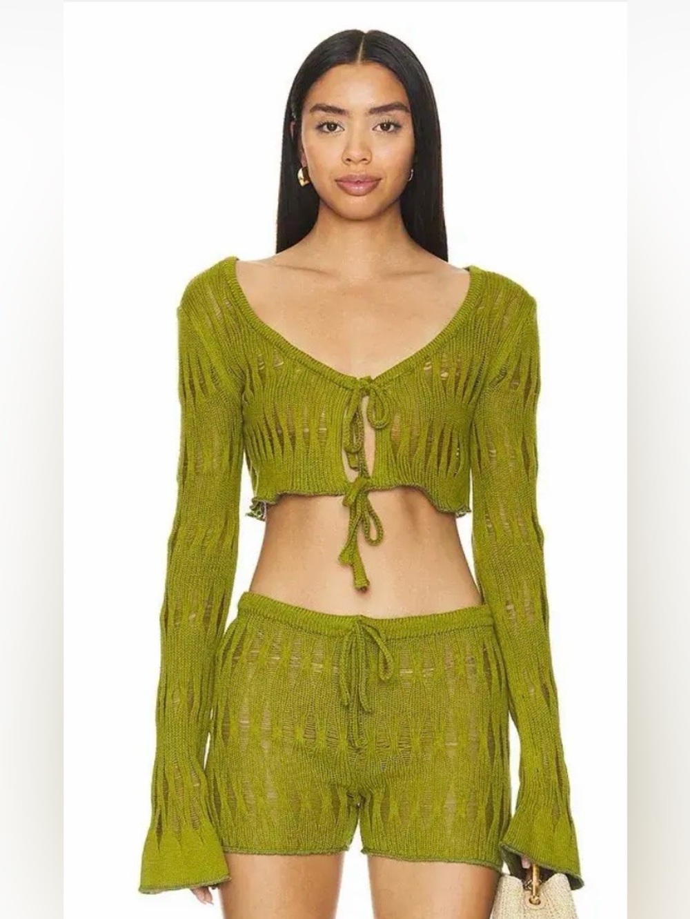 REVOLVE x TG Botanical Dolores Bolero Semi Sheer Organic Cotton - Picture 3 of 12